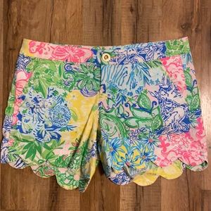 Lilly Pulitzer anniversary buttercup shorts size 4